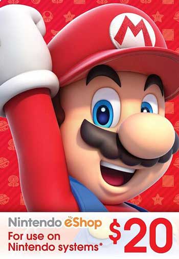 Nintendo eShop Gift Card 20 USD US Digital CD Key