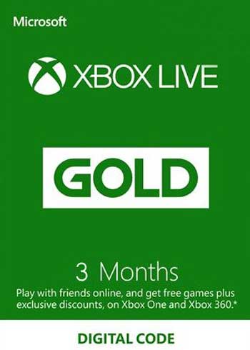 Xbox Live 3 Months Gold Subscription Digital CD Key